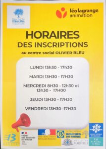 Lire la suite à propos de l’article CALENDRIER D’INSCRIPTION POUR LES ACTIVITÉS